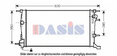 AKS DASIS 180077n -  Радиатор, охлаждение двигателя